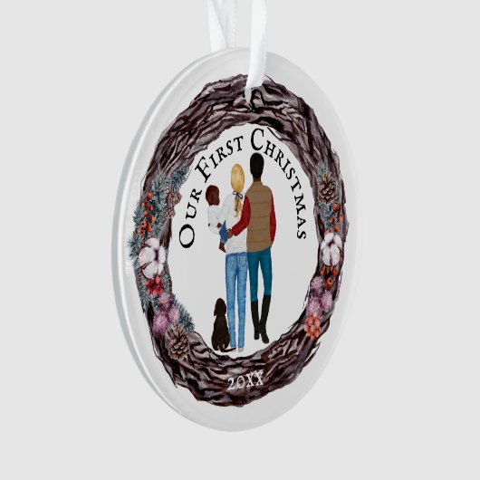 Erster Weihnachtsgebläse Ornament (Vorderseite)