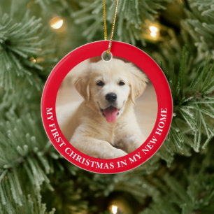 Erster Weihnachtsjunge Personalisiertes Foto Keramik Ornament