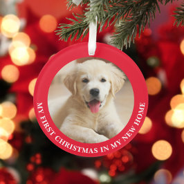 Erster Weihnachtsjunge Personalisiertes Foto Ornament