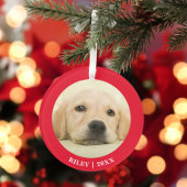 Erster Weihnachtsjunge Personalisiertes Foto Ornament