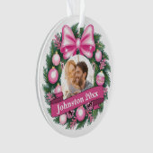 Erster Weihnachtskranz Ornament (Vorderseite)