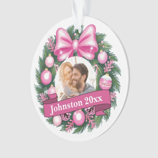 Erster Weihnachtskranz Ornament (Vorderseite)