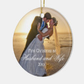 Erster Weihnachtsmann und Ehefrau Keramik Ornament (Links)