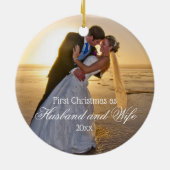 Erster Weihnachtsmann und Ehefrau Keramik Ornament (Hinten)