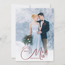 Erster Weihnachtsmann und Foto 2 Ihr Gruß Feiertagskarte