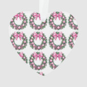 Erster Weihnachtsrosa Kraut Ornament (Rückseite)