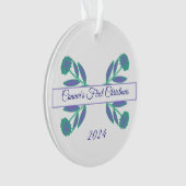 Erster Weihnachtsschmuck Ornament (Vorderseite)