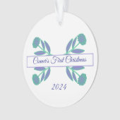 Erster Weihnachtsschmuck Ornament (Vorderseite)