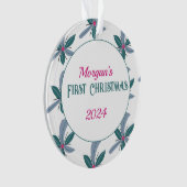 Erster Weihnachtsschmuck Ornament (Vorderseite)