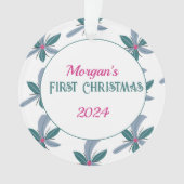 Erster Weihnachtsschmuck Ornament (Vorderseite)