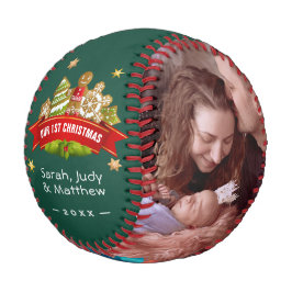 Erster Weihnachtsstopp für Fotos Baseball