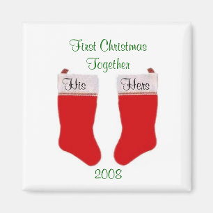 Erster Weihnachtszusammen Magnet