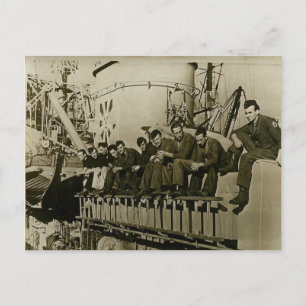 Erster Weltkrieg, deutsche Segler entspannen Postkarte