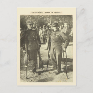 Erster Weltkrieg, Erster "Croix du Guerre" Postkarte