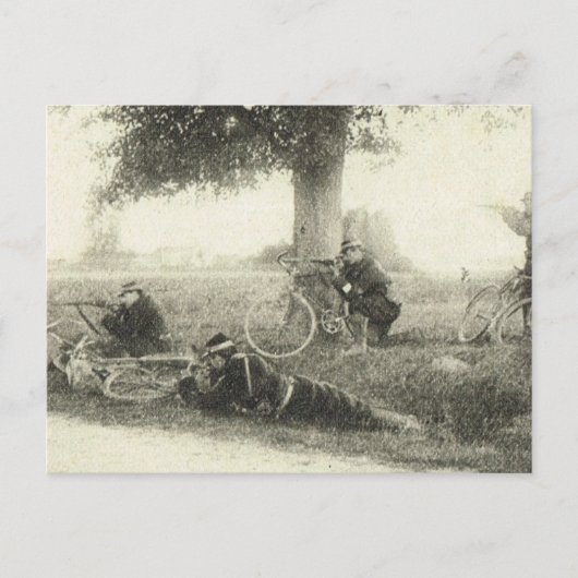 Erster Weltkrieg, Fahrradbrigade Postkarte (Vorderseite)