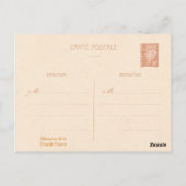 Erster Weltkrieg, Frankreich, Bäume markieren fein Postkarte (Rückseite)