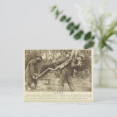 Erster Weltkrieg, Frankreich, Transportieren der V Postkarte (Stehend Vorderseite)