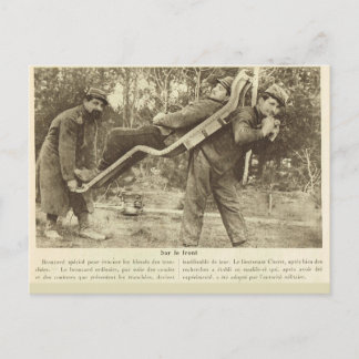Erster Weltkrieg, Frankreich, Transportieren der V Postkarte