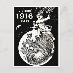 Erster Weltkrieg Französischer Sieg Postkarte