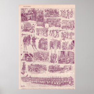 Erster Weltkrieg, Infanterie Poster