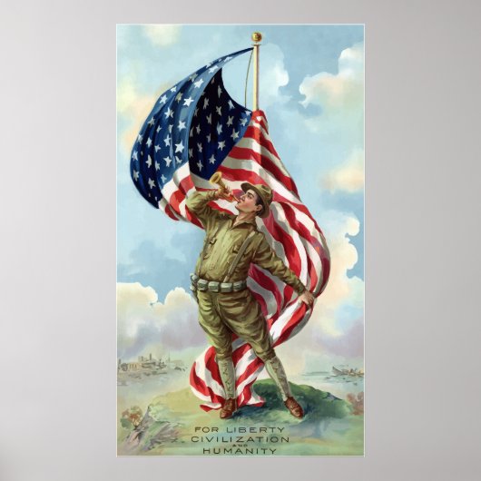 Erster Weltkrieg Soldat Poster (Vorne)