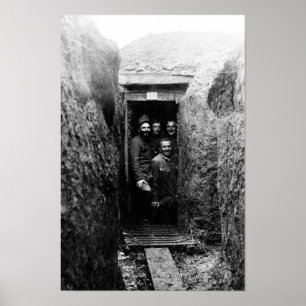 Erster Weltkrieg Soldaten in Frankreich - Circa 19 Poster