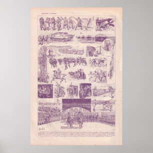 Erster Weltkrieg, Soldaten und Ausrüstung Poster