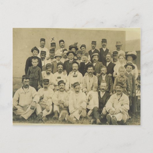 Erster Weltkrieg, Village Foto Postkarte (Vorderseite)