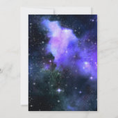 Erster Weltraum-Astronaut Galaxy Planets Einladung (Rückseite)