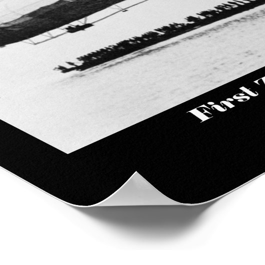 Erster Zeppelinflug am Bodensee Poster (Ecke)