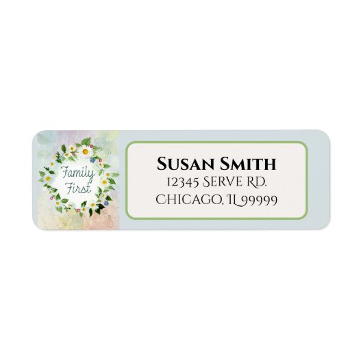 Erster Zirkel der Daisies-Rücksendeadresse (Vorne)