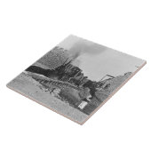 Erster Zug, der durch die Wand von Peking, Ch Fliese (Seite)