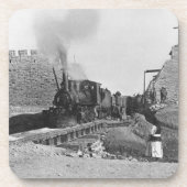 Erster Zug, der durch die Wand von Peking, Ch Untersetzer (Vorderseite)