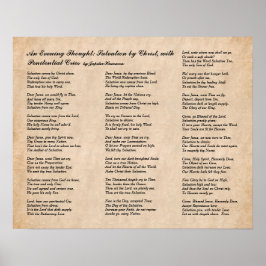 Erstes afrikanisches amerikanisches Gedicht Poster