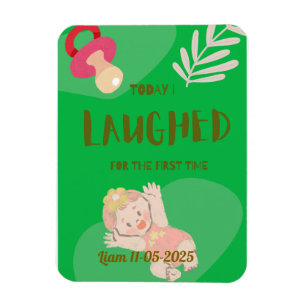 Erstes Baby-Lachen Magnet