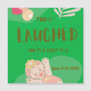 Erstes Baby-Lachen Magnetkarte