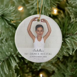 Erstes Ballett-Auftritt-Foto Keramik Ornament