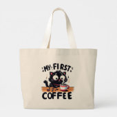 Erstes Black Coffee Adventure Jumbo Stoffbeutel (Rückseite)