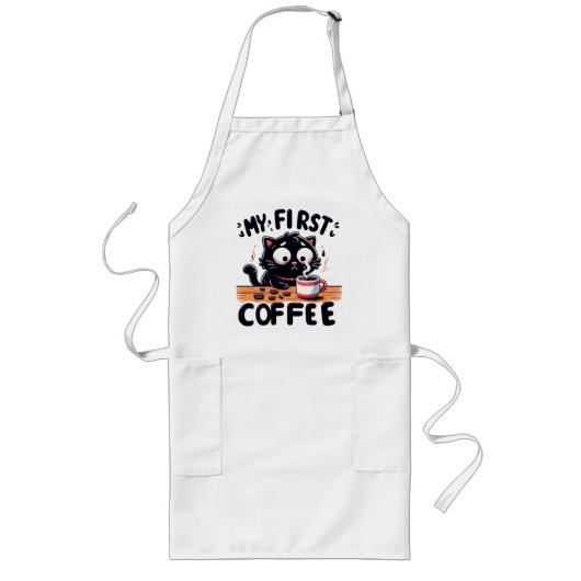 Erstes Black Coffee Adventure Lange Schürze (Vorne)