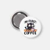 Erstes Black Coffee Adventure Magnet (Vorderseite/Rückseite)