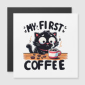 Erstes Black Coffee Adventure Magnetkarte (Vorne/Hinten)