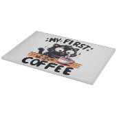Erstes Black Coffee Adventure Schneidebrett (Ecke)