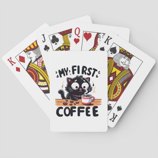 Erstes Black Coffee Adventure Spielkarten (Rückseite)
