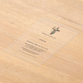 Erstes blaues Wasserfarbenkreuz Acryleinladungen (Ablage )