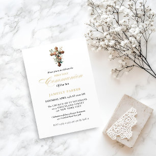 Erstes blaues Wasserfarbenkreuz Einladung