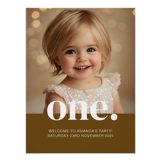 Erstes braunes Foto-Poster Poster (Vorderseite)