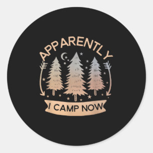Erstes Camping Cute Neuer Camper Rv Anscheinend Ic Runder Aufkleber