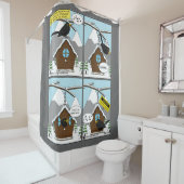 Erstes Comic Duschvorhang (Beispiel)