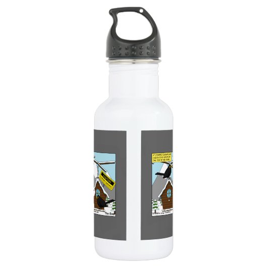 Erstes Comic Edelstahlflasche (Rückseite)