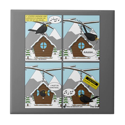 Erstes Comic Fliese (Vorderseite)